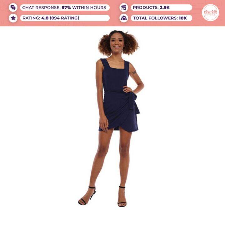 Charm Wrap Dress brand new, great deal, Free Size Lazada PH