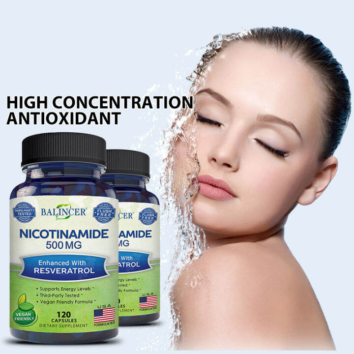Niacinamide with Resveratrol, AntiAging, Supports Skin and Immune