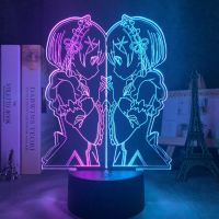 Anime 3d Lamp Rem and Ram From Re Zero Starting Life In Another World Nightlight for Bedroom Decor Birthday Gift Led Night Light