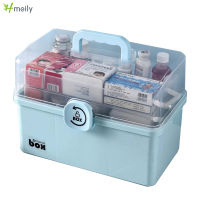 MultiFunctional Family Emergency Pill Case Plastic Storage Organizer Medicine Boxes First Aid Kit Container With Handle Capacity