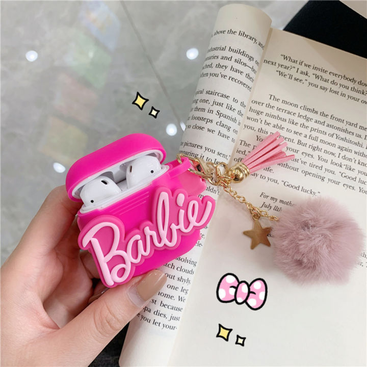 พร้อมส่ง-เคสหูฟังตุ๊กตาบาร์บี้น่ารักการ์ตูนเหมาะสำหรับ-airpods1-2-pro-เคสนิ่ม