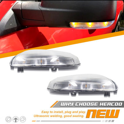 iJDM Switchback LED Side Mirror Marker Lamps For 09-14 Dodge Ram 1500, 2500,White LED Parking Light, Amber LED Turn Signal Light