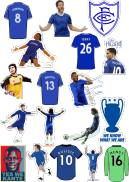 Set 30 Sticker hình dán CLB Chelsea, hình dán bóng đá, hình dán laptop
