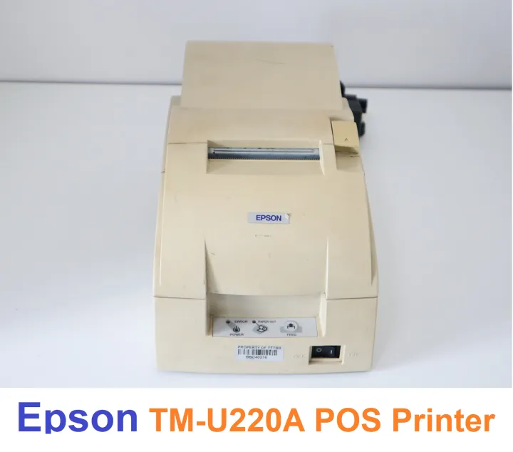 Epson Tm U220a Pos Printer สีขาว เครื่องปริ้นใบเสร็จ Th 3576