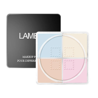 LAMEILA แป้งฝุ่น 4 ช่อง ควบคุมความมัน แบบ 4 สี ติดทนนาน ปรับสีผิวกระจ่างใส ลดความหม่องคล้ำ  เนื้อเนียนบาง เกลี่ยง่าย