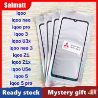 กระจกด้านนอกหน้าจอด้านหน้า Salmatt มีกาวโอก้าสำหรับ Iqoo/iqoo Neo/iqoo Pro/ Iqoo 3/Iqoo U3x/Iqoo Neo 3/Z1 Iqoo/Z1x Iqoo U5e/Iqoo 5 /Iqoo 5 /Iqoo 5 Pro ตัวเปลี่ยนกระจกด้านนอกสัมผัสหน้าจอ LCD