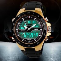 {Miracle Watch Store} 50เมตรกันน้ำบุรุษกีฬานาฬิกา Relógio Masculino 2018Miracle Watch Storeผู้ชายซิลิโคนนาฬิกาสปอร์ต R Eloj S กันกระแทกอิเล็กทรอนิกส์นาฬิกาข้อมือ