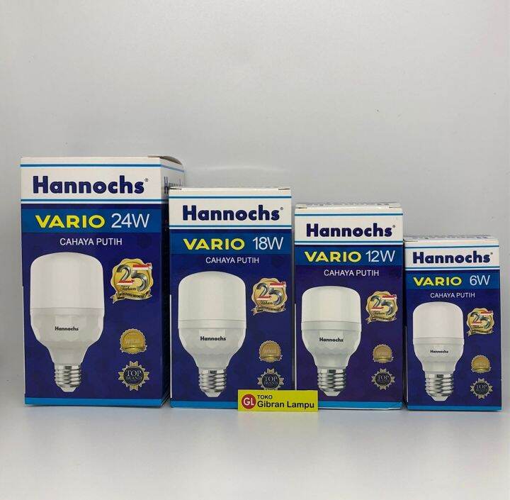 Lampu LED Hannochs Vario 6w 12w 18w 22w 24w - Bohlam LED Kapsul Hemat ...