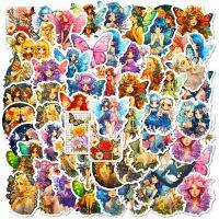 【LZ】✣  Cute Butterfly Fairy Cartoon Stickers Pack para crianças decalques de graffiti laptop Scrapbooking bagagem decoração da parede 10 pcs 50pcs