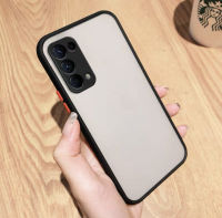 ส่งจากกรุงเทพ เก็บเงินปลายทาง Case OPPO Reno5 5G เคสโทรศัพท์ ออฟโป้ เคสกันกระแทก ปุ่มสีผิวด้าน เคสกันรอยกล้อง ขอบนิ่มหลังแข็ง เคส Oppo Reno5