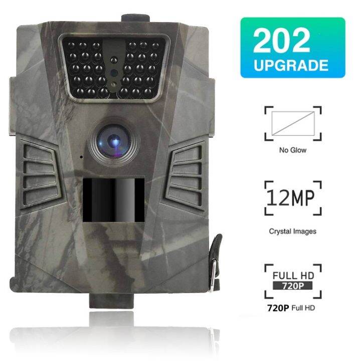 Trail Camera 12MP 1080P Wildlife Scouting Hunting Camera Night Vision ...