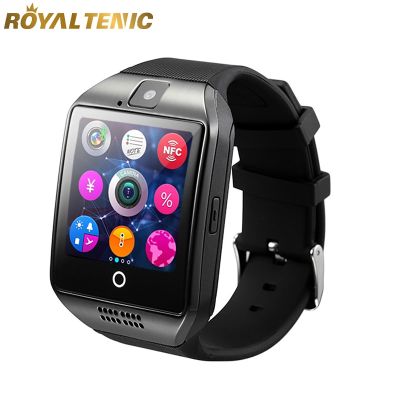 ZZOOI Q18 Digital Smart Watch 1.54inch Touch Curved Screen Bluetooth-compatible Support Sim TF Card Phone Call Message Reminder Camera