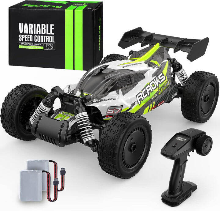 rcroks-rc-cars-1-12-scale-for-boys-large-rc-buggy-truck-28km-h-toy-grade-2wd-variable-speed-control-toy-vehicle-for-kids-2-4ghz-remote-control-racing-car-girls-boys-age-6-7-8-9-10-11-12-birthday-gift-