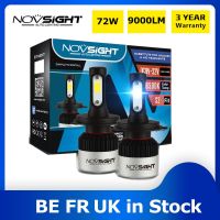 NOVSIGHT H7 LED Car Light H4 Led Headlight H1 Turbo Lamp H11 H3 Auto Lights 9005 HB3 9006 HB4 Fog Light 72W 9000LM Automobiles Bulbs  LEDs  HIDs