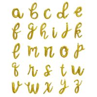 18inch English Spanish Gold DIY a-z Letters Balloons Lowercase Foil balloon Letter Birthday Party Decoration wedding Baby Shower Vacuum Cleaners Acces