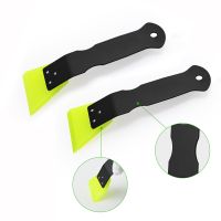 EHDIS 1/2pcs Soft Rubber Blade Scraper Metal Handle Squeegee for Wrapping Car Quick Clean Snow Removal Shovel Window Tint Tools Cleaning Tools