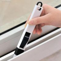 ❐ Kitchen Cleaning Tool Small Brush Window Slot Air Conditioning Slot Cleaning Brush with Dustpan Window Slot Gap Brush