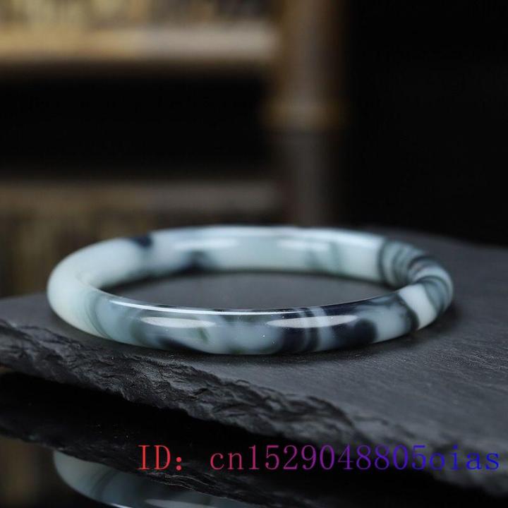 black-jade-bangle-bracelet-chinese-carved-amulet-fashion-jewelry-jadeite-gemstone-charm-round-bar-gifts-natural