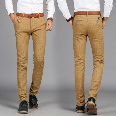 ﹍⊕♨ hnf531 Mens Slim Fit Slacks Mens Business Suit Pants seluar slack lelaki Fashion Work Pants Casual Trousers 2023 New 080605