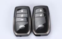 2ปุ่ม3ปุ่มสมาร์ทการ์ด Remote Key Shell สำหรับ Toyota Riez RAV4 Highlander Camry Prado พร้อม Smart Key Blade Fob กรณี