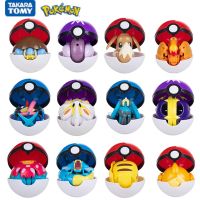 Pokemon Ball Figures  Pokeball Genuine Original Box Or Without Box Deformation Toy Pikachu Charizard Pocket Monster Model Gift