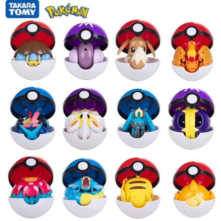 Genuine Pokemon Figures Pocket Monster Pet Elf Ball Box