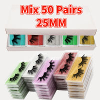 MB 25mm lashes 200100505Pairs Wholesale 5D 25 MM Mink Eyelashes in Bulk faux cils Makeup Dramatic Long False Eye lashes