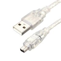 Usb ชายไปยัง Firewire Ieee 1394 4 Pin ตัวผู้หมึกสายอะแดปเตอร์สายเคเบิลสำหรับโซนี่ Dv Dcr-trv75e