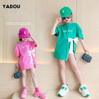 YADOU Girl S T-Shirt Girl S Bow Tops Kid S Cotton T-Shirt Fashion Sweet T-Shirt