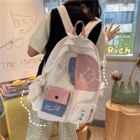 Korean style cute school bag high school backpack school bag backpack