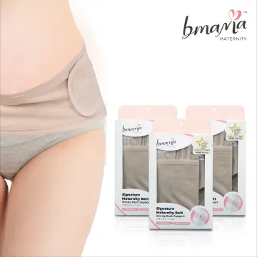 1) Bmama 3-Strap Belly Binder 100% Cotton (XL) For All Skin Types