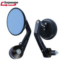 ┇☬┅ 7/8 22mm ATV Motorcycle Bar End Rear View Mirrors 360° Rotatable Aluminum Side Mirrors For Cruiser Bike Motorcycle Accessories