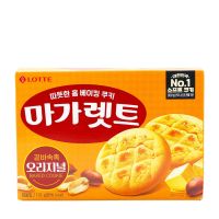 Lotte Margaret Cookie Peanut &amp; Almond 176g คุกกี้บิสกิตถั่วลิสง,อัลมอนด์