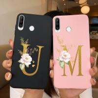 สำหรับ Huawei P30 Lite Case Custom ตัวอักษรน่ารักซิลิโคน TPU เคสโทรศัพท์สำหรับ Huawei P30 Lite P 30 Lite P30lite Coque กันชน Case