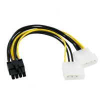 18cm 8Pin To Dual 4Pin Video Card Power Cord Y Shape 8 Pin PCI Express To Dual 4 Pin Molex Graphics Card Power Cable Cables