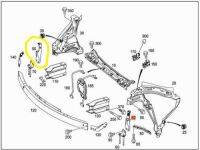 ขายึดโคมไฟหน้าขวา Mercedes - Benz C-Class W204 ปี 2011 - 2015 โฉม Facelift