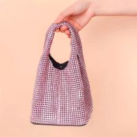 Hobo Shoulder Bag Shiny Crystal Clutch Purse Bucket Bags Purses Evening Clutch Bag Handle