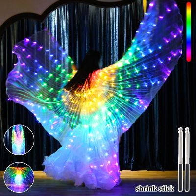 hot【DT】 Colorful Isis Belly Up Costume with Telescopic Stick Performance Too