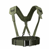 tomwang2012. MILITARY Tactical Us Army Field Y-Type Load Bearing Suspenders And Belt Nylon Green