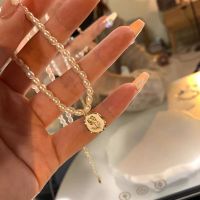 [COD] French retro pearl necklace 2022 new female high-end design sense niche collarbone chain temperament celebrity style