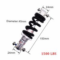 Mountain Bike Metal Rear Suspension Bumper Spring Shock Absorber Bicycle Parts Rear Shock 100/125/150mm 500-1500LBS