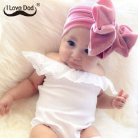 น่ารักBowknot Baby Girlแถบคาดศีรษะกำมะหยี่สายคาดหัวทารกTurbanนุ่มวงดนตรีผมแรกเกิดHeadwearที่รัดศีรษะเด็กของขวัญ