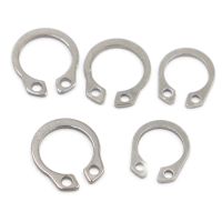 ✼❃ M3-M50 Circlips For 304 Stainless Steel Clamp Spring Shaft Type C Shaft Retaining Ring Circlip Card Outer Snap Ring GB894