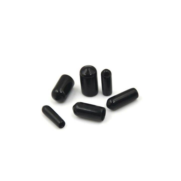 500pc-round-rubber-end-cap-cover-for-pipe-plastic-tube-hub-screw-thread-protector-push-fit-caps-m2-m2-5-m3-m4-m5-m6-m8-12-black