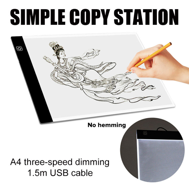 A4 LED Copy Board Light Tracing Box Ultra-Thin USB Power Cable