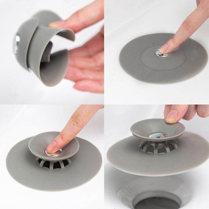 ready-stock-trap-hair-catcher-bathtub-shower-drain-stopper-2-in-1-silicone-drain-tub-stopper-strainers-for-floor-kitchen-laundry-and-bathroom