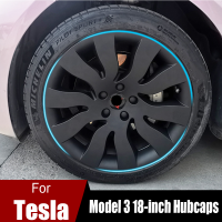 สำหรับ Tesla รุ่น3ล้อครอบคลุม18นิ้วรุ่นสามรุ่น Performance Hubcaps 18นิ้ว Hub Cap เปลี่ยน Wheelhub Protection