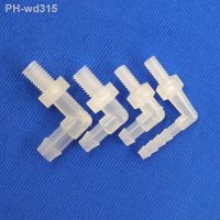 5 100pcs M6 M8 To 4 8mm Male thread Pagoda elbow Connectors Irrigation System Pipe Fittings Adapter Aquarium Tank Hose Joints