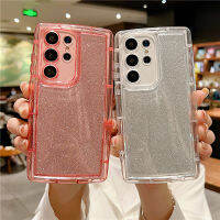 HTT สำหรับ Samsung S23 A34 S22แบบพิเศษ A54 14 13 23 12 22 32 52 72 51 50 30S เคสเลิศหรูแวววาวฝาครอบใสกันกระแทก Capa