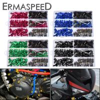 ■ 223Pcs/Set M5 M6 Motorcycle Fairing Bolts Kit Motorcycle Windscreen Screws Colorful Fasteners Fairing Bolts Nut Clips Kit